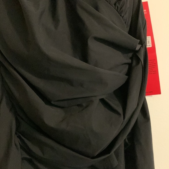 SPANX - Black Ruched Halter Tankini Top - Picture 2 of 9